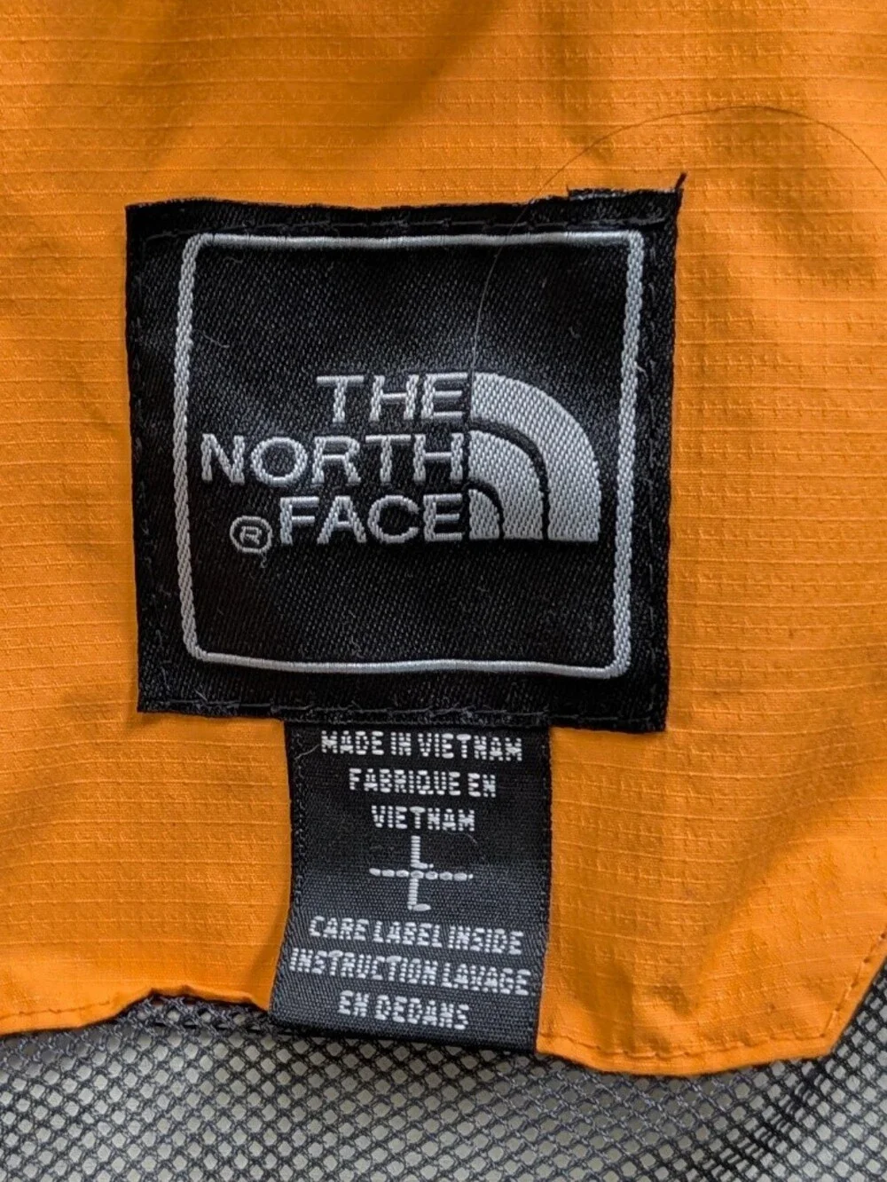North Face Mens Yellow Gold Gray Vintage 90s Raintex NP10311 Gore-Tex Jacket L